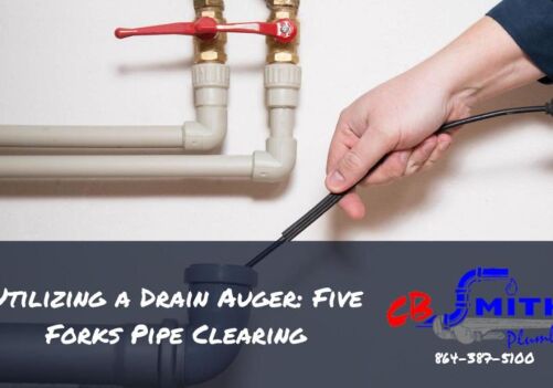 Utilizing a Drain Auger: Five Forks Pipe Clearing
