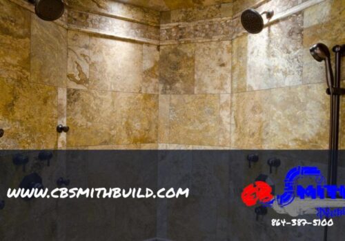 Sleek Black Shower Fixtures in Greer, SC Condo Renovation