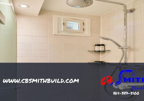 Sleek Black Shower Fixtures in Greer, SC Condo Renovation