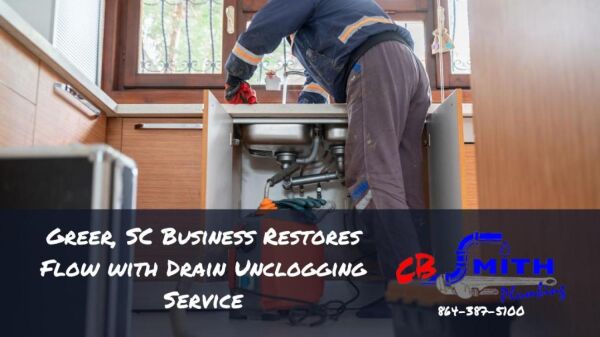 Greer, SC Business Restores Flow with Drain Unclogging Service